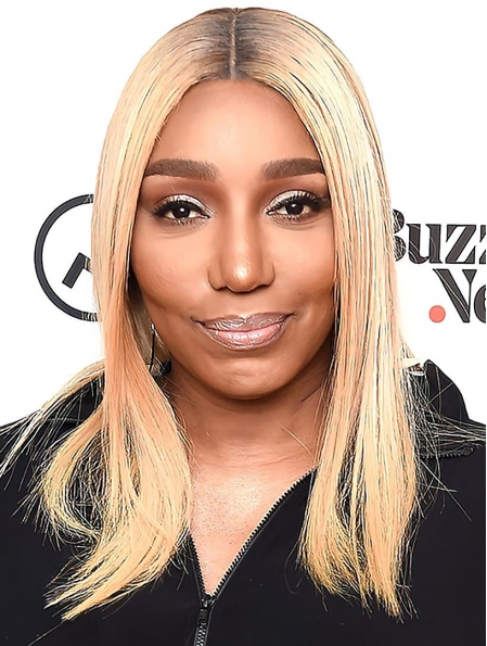 16" Long Straight Without Bangs Ombre/2 Tone Lace Front  Synthetic Women NeNe Leakes Wigs