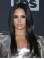 18" Lace Front Long Black Without Bangs Demi Lovato Wigs