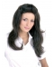 20'' Designed Straight Black 100% Hand-tied Monofilament Top Lace Front Remy Human Hair Long Women Wigs