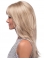 20'' Amazing Straight With Bangs Blonde Monofilament Lace Front Remy Human Hair Long Women Wigs