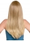 23'' Blonde Straight Without Bangs Monofilament Remy Human Hair  Long Women Sassy  Wigs