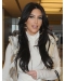 Impressive Black Straight Without Bangs Capless Long  Remy Human Hair Women Kim Kardashian Wigs