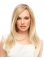 18'' Glamorous Layered Blonde Monofilament Lace Front Remy Human Hair Long Women Wigs