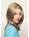 16'' Perfect Blonde Straight Without Bangs Monofilament Long Synthtetic Women Wigs