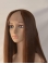 20'' No-fuss Auburn Straight Without Bangs Lace Front 100% Remy Human Hair Long Women U Part Wigs