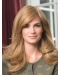 17'' Straight Layered  100% Hand-Tied  Monofilament Blonde  Synthetic Long Women Wigs