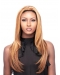 High Quality Blonde Straight Without Bangs Capless Long Human Hair Wigs & Half Wigs