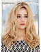 Long Wavy Without Bangs Lace Front Ombre/2 tone  Long Real Human Hair Women Wig