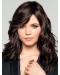 16" Long Wavy Brown Monofilament Lace Front Synthetic Discount Women Wigs