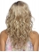 16'' Long Wavy Without Bangs Lace Front Top Blonde Synthetic Layered Women wigs