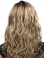 16" Wavy Without Bangs Monofilament Lace Front Blonde Long Synthetic Women Wigs