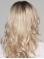 16'' Wavy Without Bangs Platinum Blonde Layered Mono Heat Friendly Synthetic Women Wig