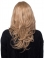 17‘’ Wavy Without Bangs Blonde 100% Hand-Tied Monofilament Long  Human Hair Wigs