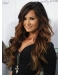 26" Wavy Without Bangs Capless Human Hair Celebrity Wigs