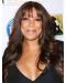 22 Inch Wavy With Bangs brown Lace Front Wigs  Long Human Hair Wendy Williams Women Wigs