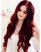24'' Charming Wavy Without Bangs Lace Front Human Hair Women Wigs