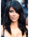 16'' Stylish Long Loose Wave Capless Kim Kardashian's Human Hair Wig 