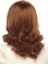 High Quality Auburn Wavy With Bangs Long Glueless Full Lace Human Hair Wigs