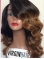 22'' long Wavy Style Lace Front 100% Remy Hair Women Ombre Wigs