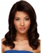 Auburn Layered Lace Front Wavy Without Bangs Impressive Long Human Hair Wigs