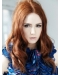 High Quality Long Wavy Full Lace Copper Wigs 18 Inch
