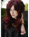 New Arrival Dark Red 18 Inches Wavy Lace Front Wigs