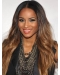 24" Wavy Long Lace Front Ombre Wigs
