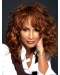 Beverly Johnson Feminine Mid-length Wavy Lace Human Hair Wig 16 Inches with Bangs