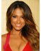 24 Inches Wavy Lace Front Brown 100% Indian Remy Hair Ombre Wigs