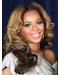 Beyonce Knowles Mature and Genial 100% Human Hair Long Wavy Lace Front Wig about 16 Inches