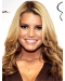 Jessica Simpson effortlessly appealing 100% human hair long wavy lace wig about 18 inches