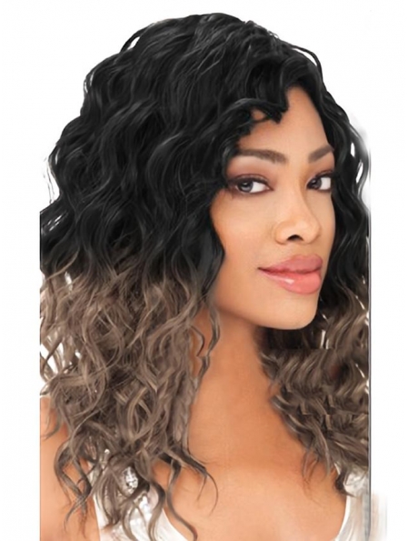Gorgeous 20 Inch long Wavy Style Lace Front 100% Remy Hair Ombre Wigs