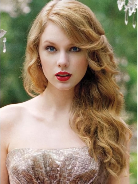 High Quality Long Wavy Blonde Layered Taylor Swift Inspired Wigs