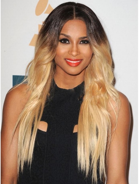 Long Wavy Full Lace Wigs 22" Ombre Color