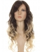 New Arrival 24 Inch long Wavy Style Lace Front 100% Remy Hair Ombre Wigs