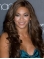 Beyonce Knowles Elegant Asian-style 100% Human Hair Long Wavy Glueless Lace Front Wig about 24 Inches