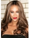 Tyra Banks All-beautiful Long Body-wave Layered Style Lace Human Hair Wig 20 Inches