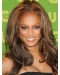 Tyra Banks Flowery Enthusiastic Long Wavy Lace Front Human Hair Wig 18 Inches