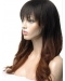 Affordable 24 Inch long Wavy Style Lace Front 100% Remy Hair Ombre Wigs