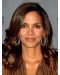 Halle Berry Long Bouncy Body-wave Style Glueless Lace Front Human Hair Wig 16 Inches