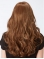 20" Curly Capless Brown Layered Long Wigs