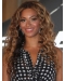 Beyonce Knowles Quietly Elegant Long Layered Curly Full Lace 100% Human Hair Wig about 20 Inches