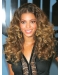 Beyonce Knowles Fluffy 100% Human Hair Long Curly Lace Front Wig about 18 Inches