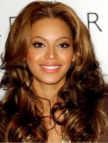 Fantastic Long Curly Brown Without Bangs Beyonce Inspired Wigs