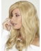 Blonde Curly Remy Human Hair Flexibility Long Wigs
