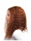Trendy Auburn Curly Remy Human Hair Long Wigs
