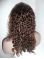 Tempting Brown Curly Long Human Hair Lace Front Wigs