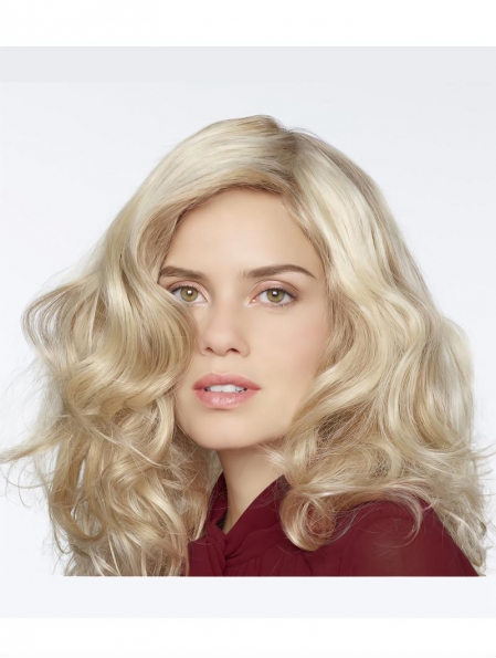 Amazing Blonde Long Curly Without Bangs Fantastic Wigs