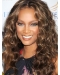 Tyra Banks Trendy and Fun Long Curly Full Lace Human Hair Wig 20 Inches