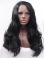  Good Black  Curly Without Bangs Lace Front Synthetic Long  Women Wigs